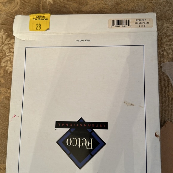 Fetco Home Decor Silver Plate 5” X 7” Triple Picture Frame NIB 3 Photo - Picture 7 of 7